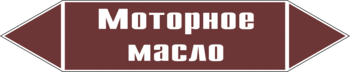 Маркировка трубопровода "моторное масло" (пленка, 126х26 мм) - Маркировка трубопроводов - Маркировки трубопроводов "ЖИДКОСТЬ" - Магазин охраны труда и техники безопасности stroiplakat.ru