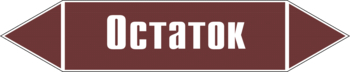 Маркировка трубопровода "остаток" (пленка, 252х52 мм) - Маркировка трубопроводов - Маркировки трубопроводов "ЖИДКОСТЬ" - Магазин охраны труда и техники безопасности stroiplakat.ru