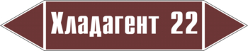 Маркировка трубопровода "хладагент 22" (пленка, 716х148 мм) - Маркировка трубопроводов - Маркировки трубопроводов "ЖИДКОСТЬ" - Магазин охраны труда и техники безопасности stroiplakat.ru