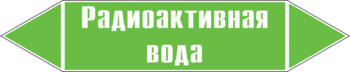 Маркировка трубопровода "радиоактивная вода" (пленка, 126х26 мм) - Маркировка трубопроводов - Маркировки трубопроводов "ВОДА" - Магазин охраны труда и техники безопасности stroiplakat.ru